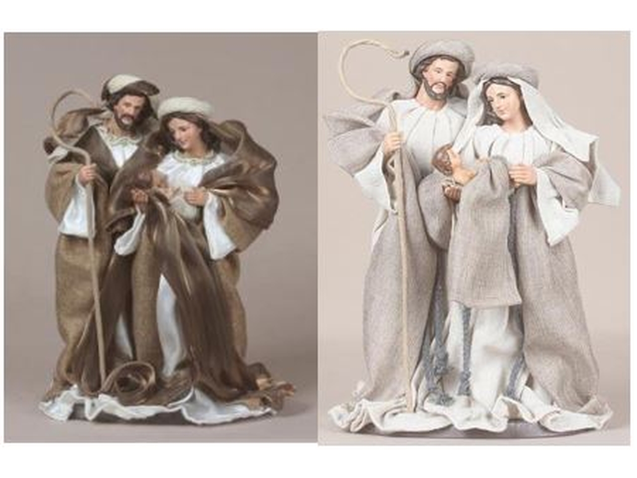 NATIVITA’ 3PZ C/VESTITO IN STOFFA 13X18,5XH.31CM 2