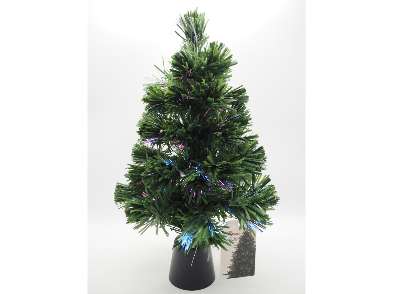 ALBERO 60CM VERDE C/FIBRE OTTICHE MULTICOLOR