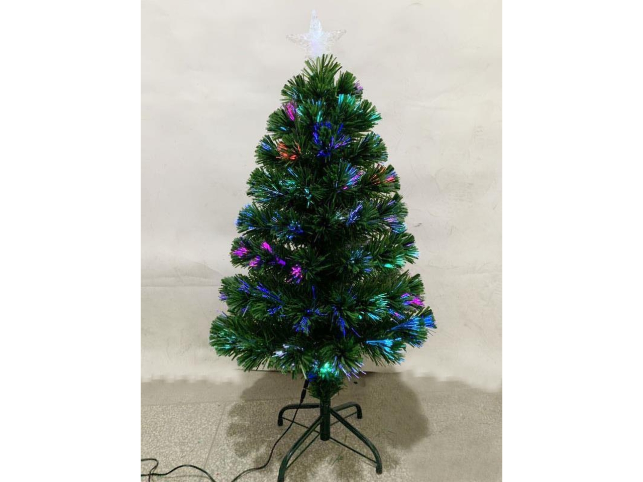 ALBERO 100CM VERDE C/FIBRE OTTICHE MULTICOLOR