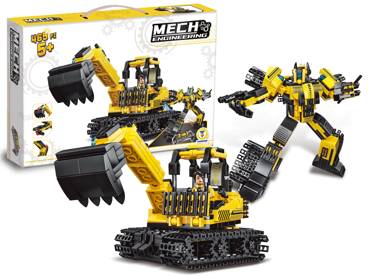 COSTRUZIONI CLICK CLACK ESCAVATORE 465PZ 80933