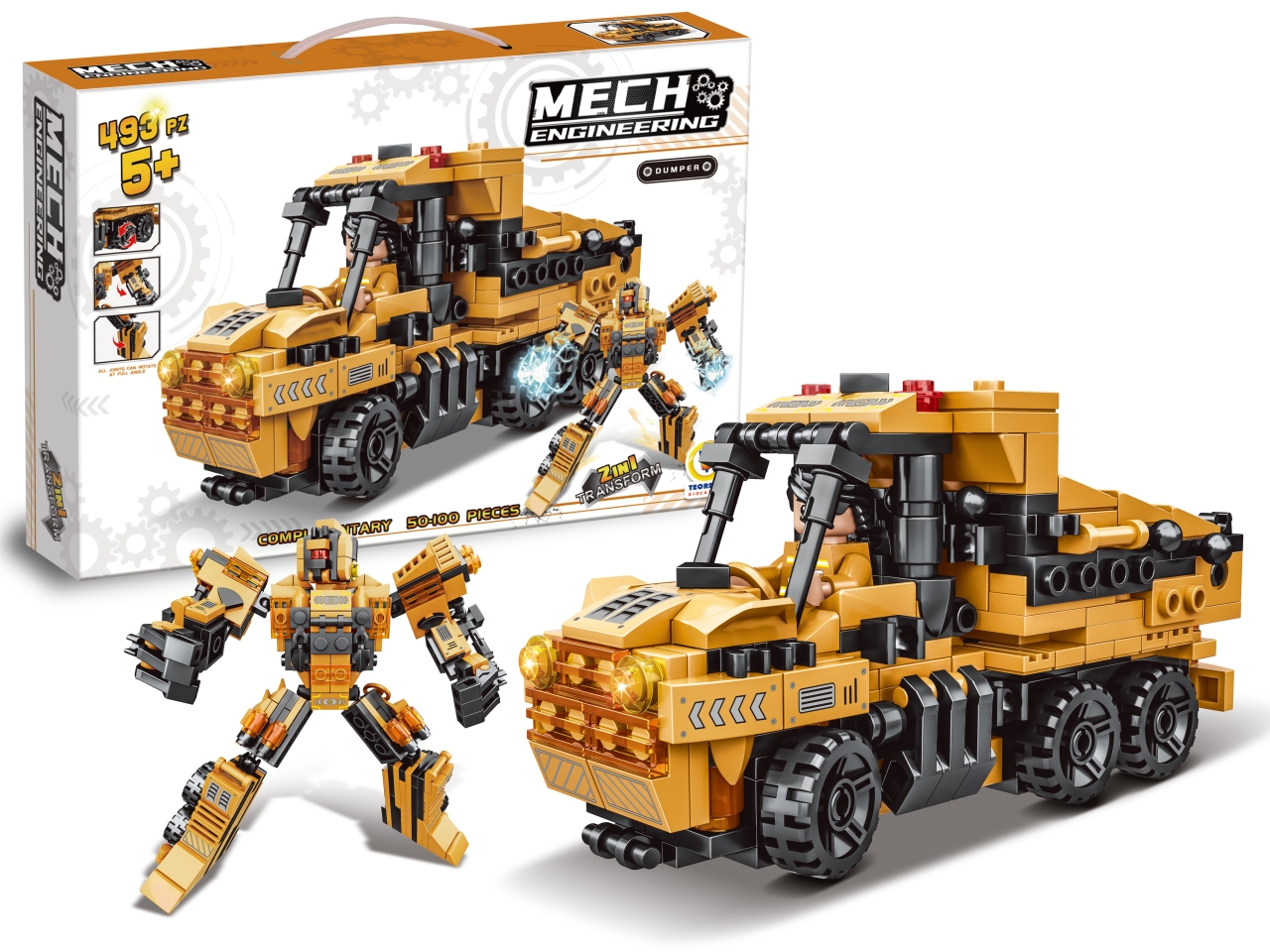 COSTRUZIONI CLICK CLACK MEZZI CANTIERE 423PZ 80935