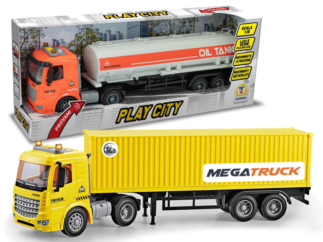 PLAY CITY TIR TRASPORTO A FRIZIONE 80563 PLAY CITY TIR TRASPORTO A FRIZIONE 80563