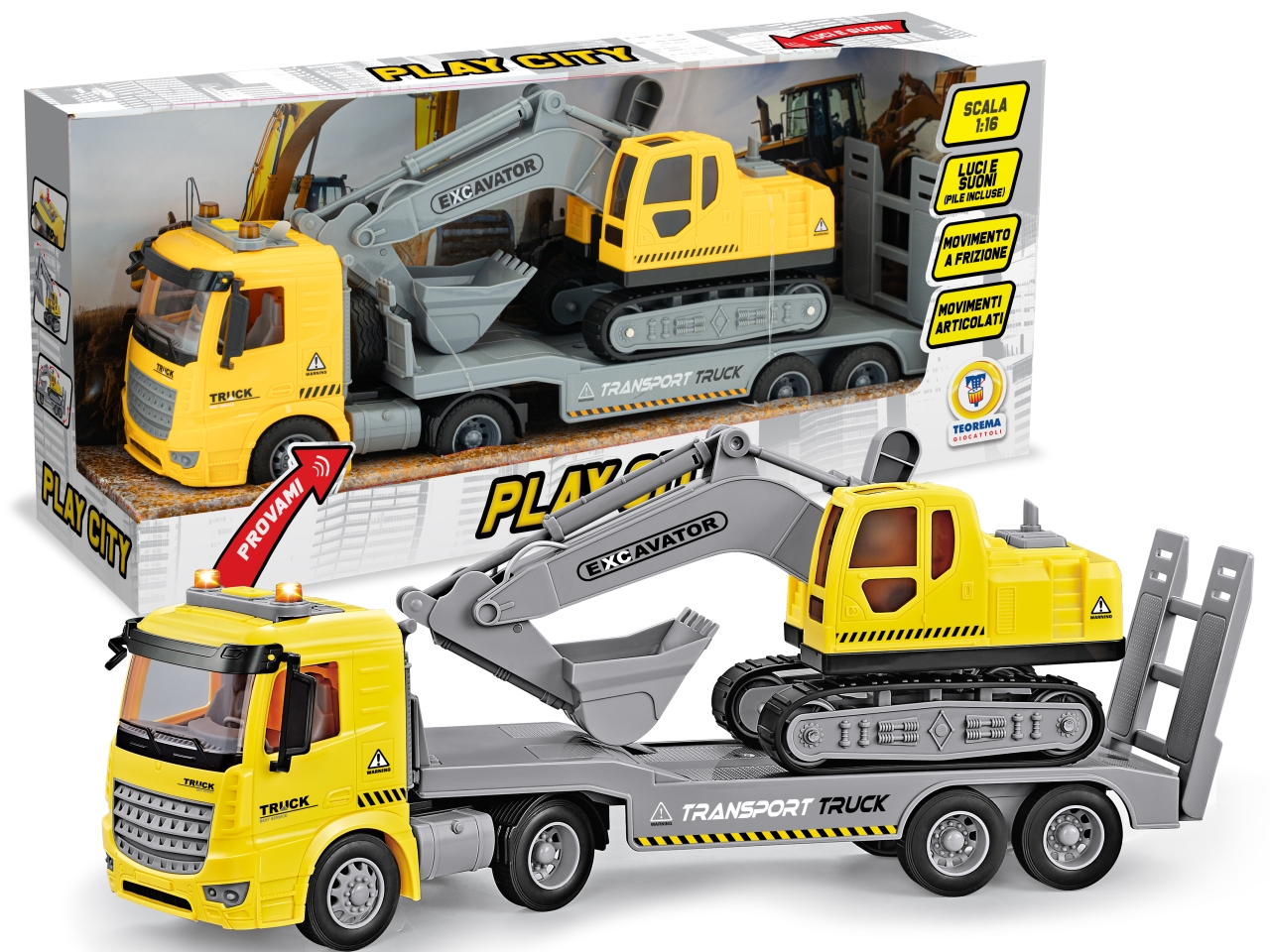PLAY CITY TIR DA TRASPORTO A FRIZIONE 80561 PLAY CITY TIR DA TRASPORTO A FRIZIONE 80561