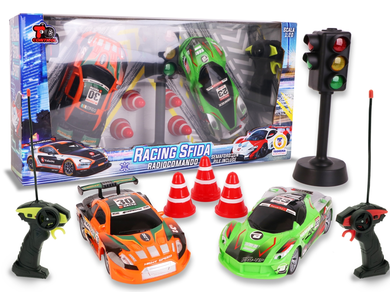 T-CONTROL SFIDA DOPPIO R/C C/SEMAFORO 80545 T-CONTROL SFIDA DOPPIO R/C C/SEMAFORO 80545