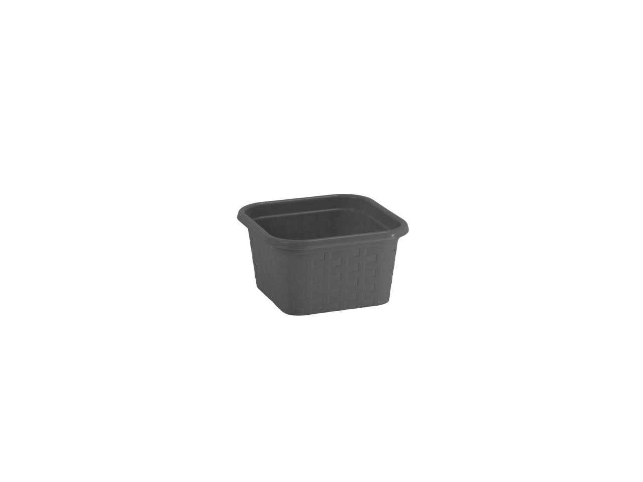 CESTINO RATTAN QUADRO 15×15,8hCM ANTRACITE 10150