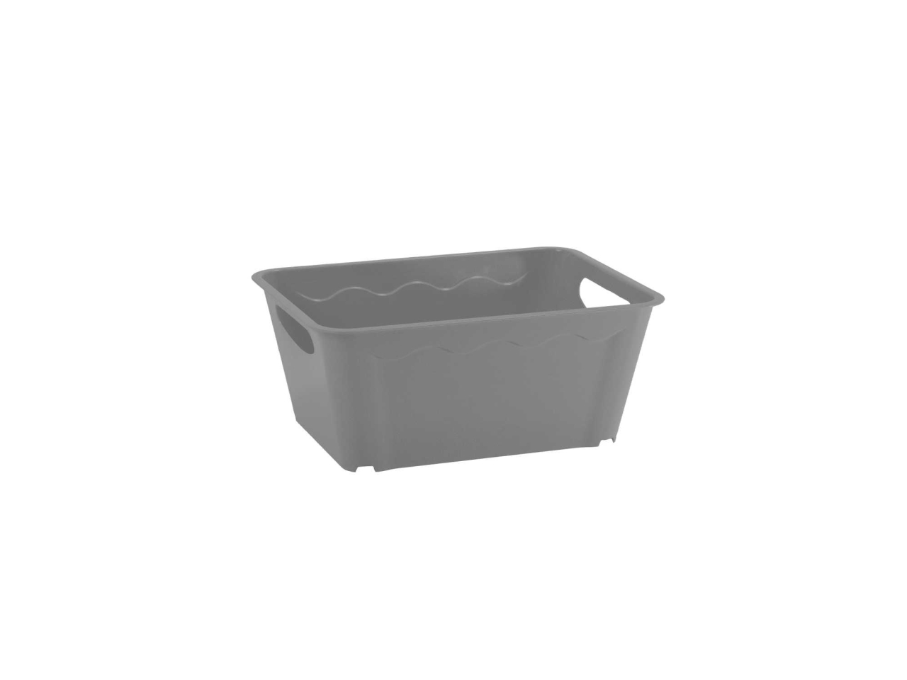 CESTINO VULCANO S 27x20x12hCM SILVER 10161