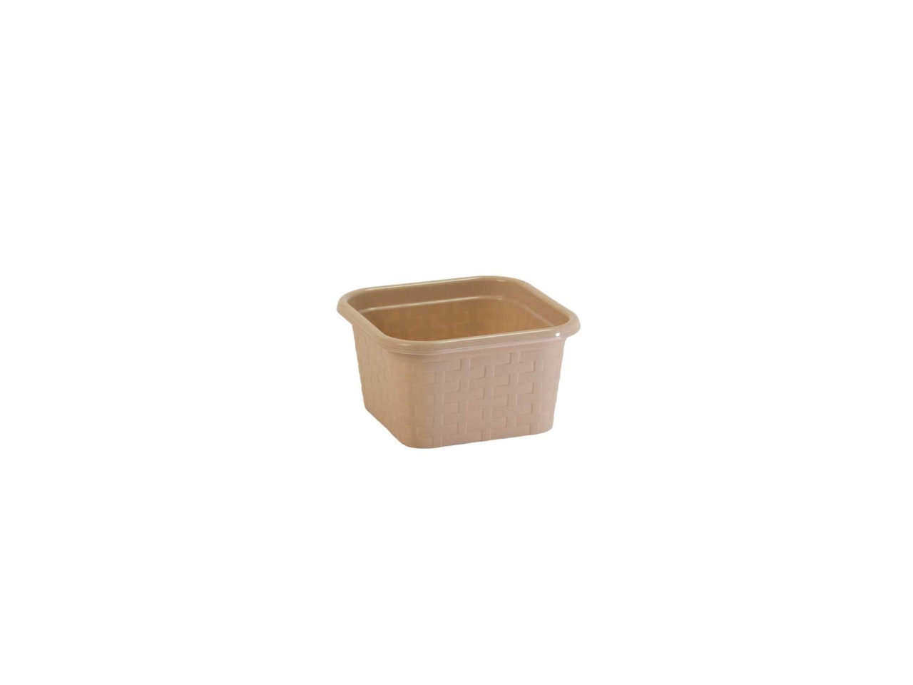 CESTINO RATTAN QUADRO 15×15,8hCM TORTORA 16150