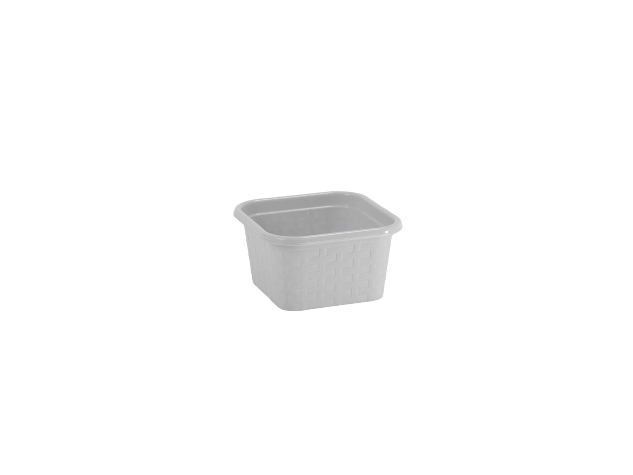 CESTINO RATTAN QUADRO 15×15,8hCM BIANCO 5150