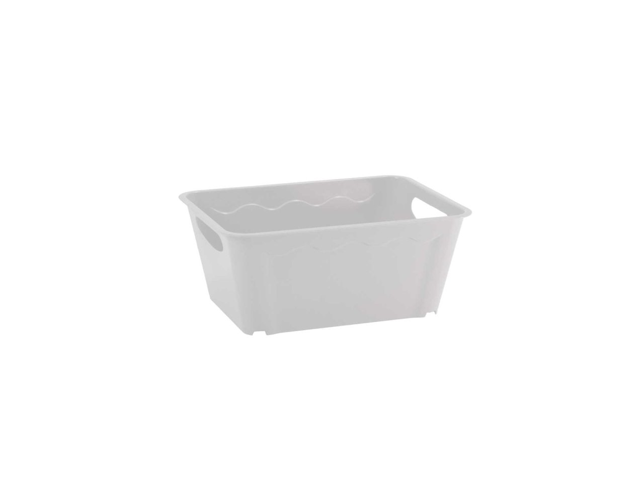 CESTINO VULCANO S 27x20x12hCM BIANCO 5161