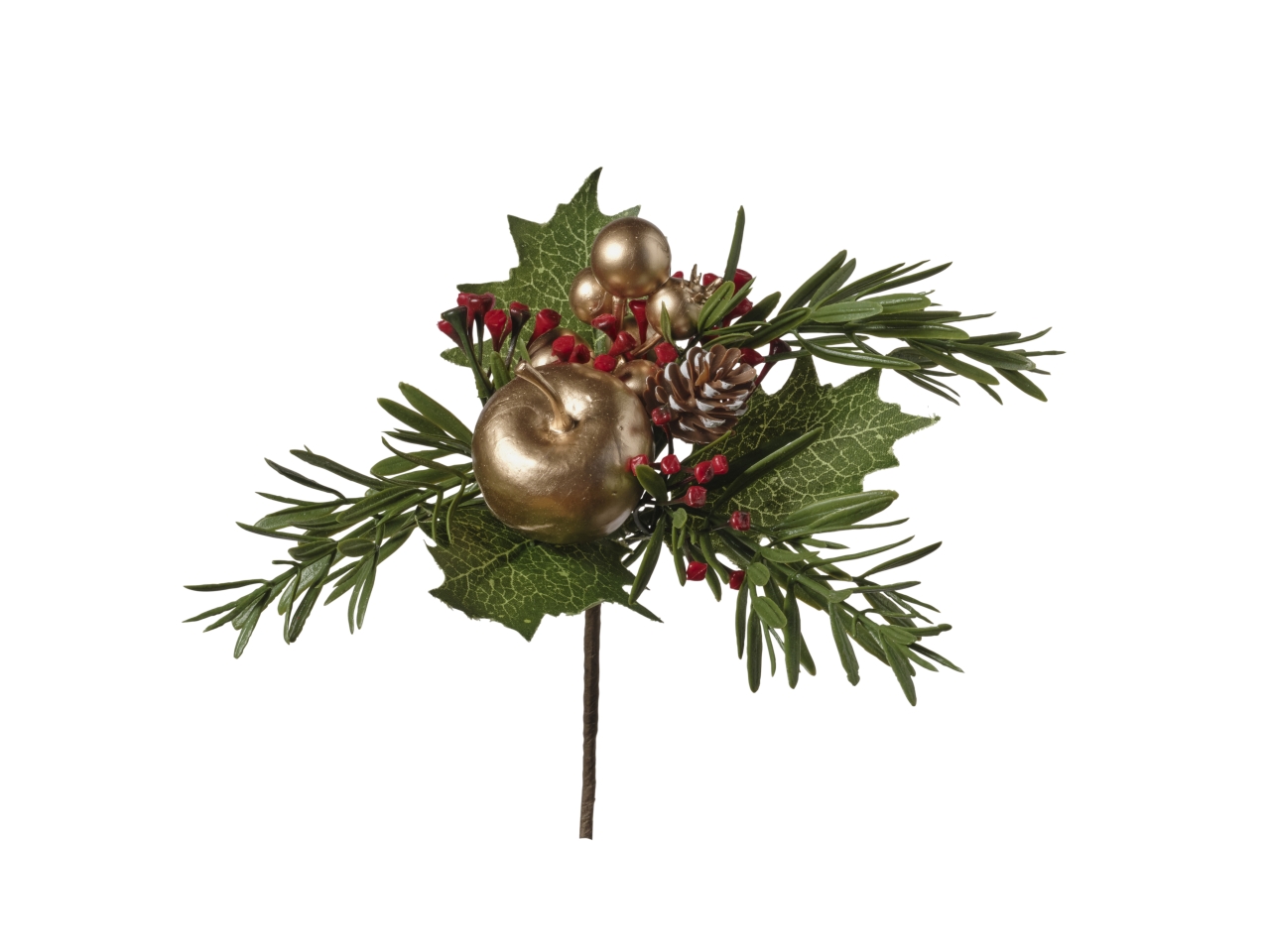 RAMO NATALIZIO 22CM 12PZ/POLYBAG 091 ORO 1NRM22O RAMO NATALIZIO 22CM 12PZ/POLYBAG 091 ORO 1NRM22O