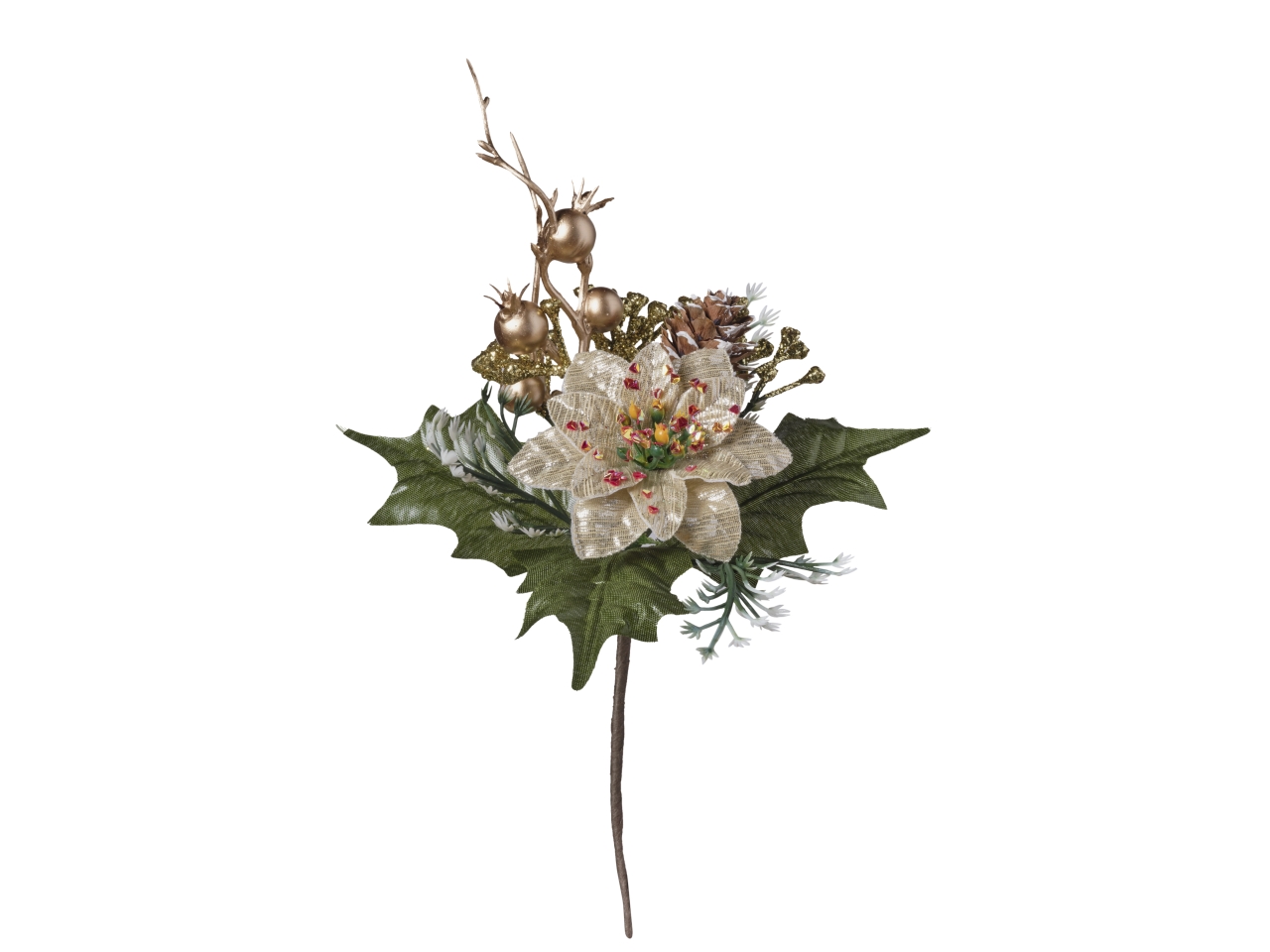 RAMO NATALIZIO 24CM 12 PZ/POLYBAG 091 ORO 1NRM20O RAMO NATALIZIO 24CM 12 PZ/POLYBAG 091 ORO 1NRM20O