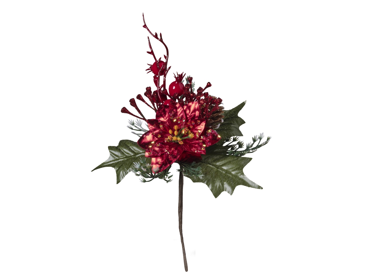 RAMO NATALIZIO 24CM 12 PZ/POLYBAG 253ROSSO 1NRM20R RAMO NATALIZIO 24CM 12 PZ/POLYBAG 253ROSSO 1NRM20R