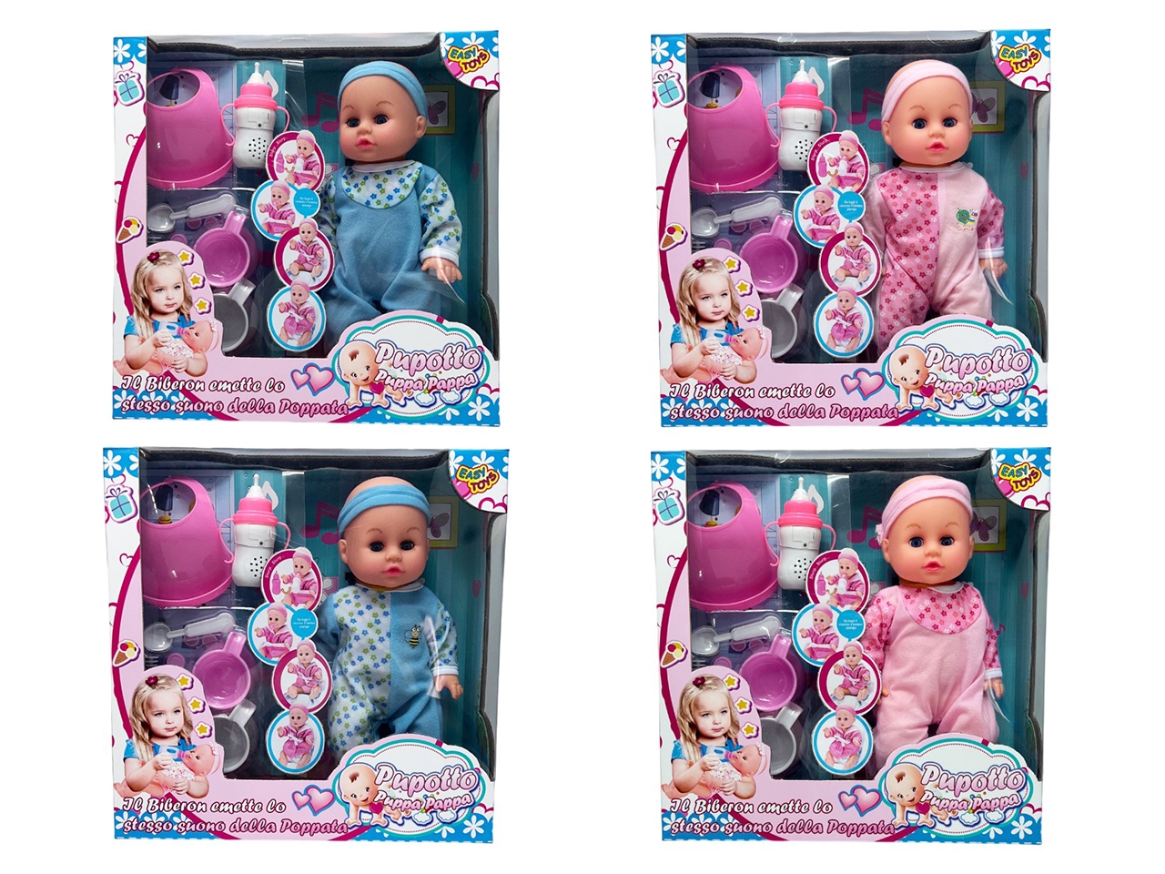 BEBE’ PUPOTTO PUPPA PAPPA C/BIBERON E SUONO17284