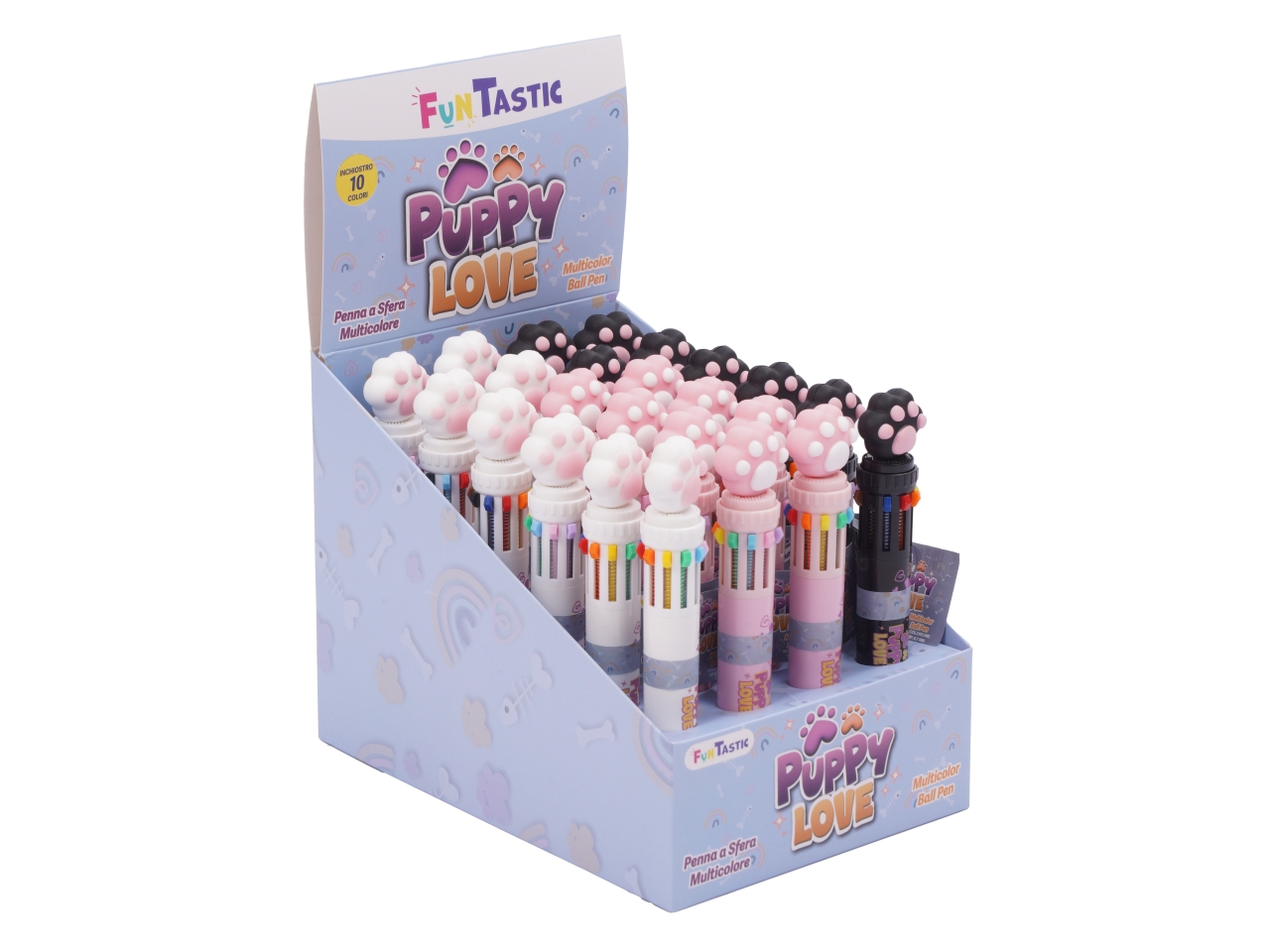 PENNA A SFERA MULTICOLORE 10 COLORI CREAS109