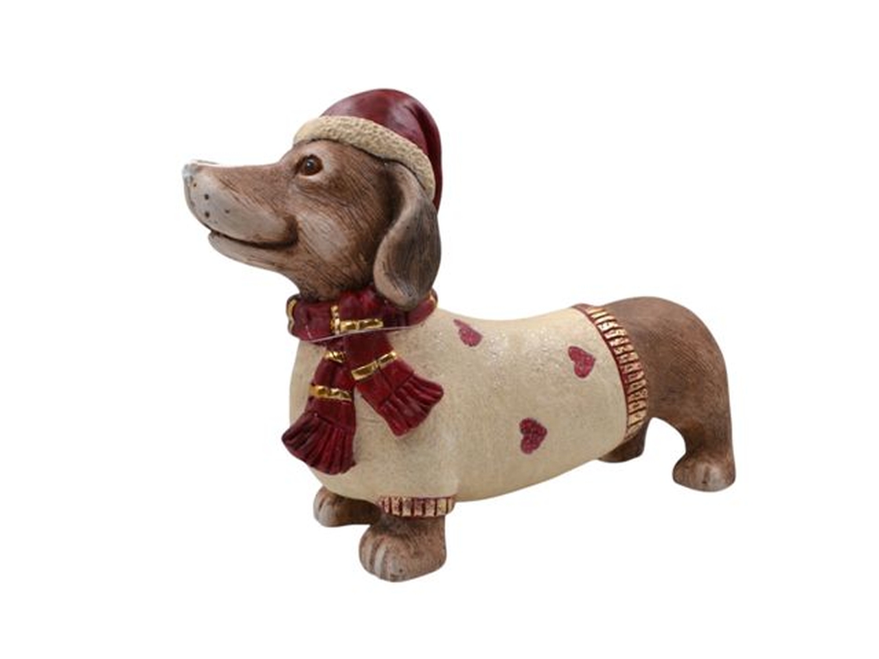 CANE BASSOTTO 42CM IN CERAMICA A403