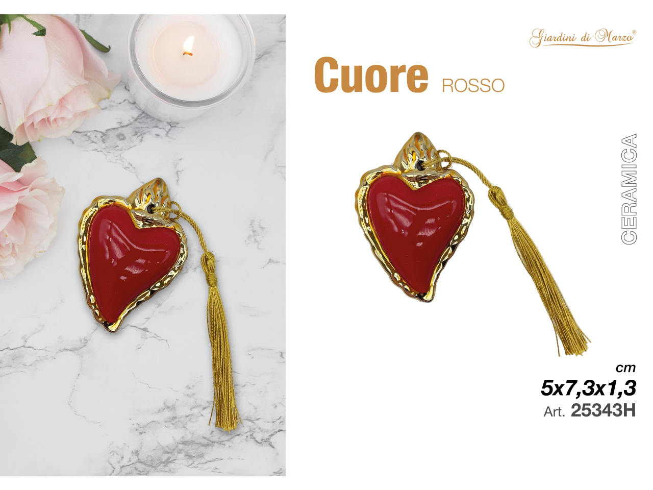 GADGET CUORE SACRO ROSSO 25343H