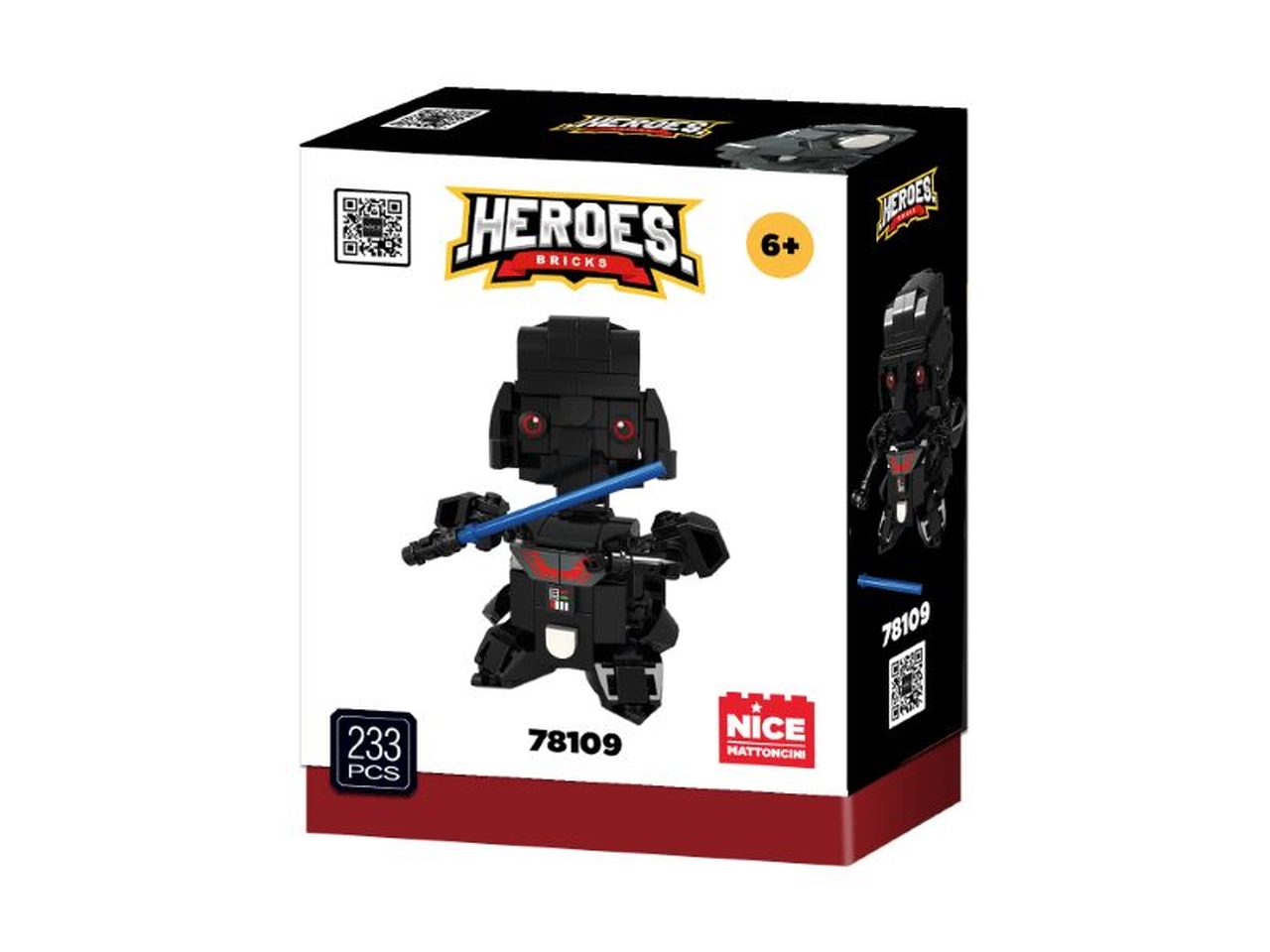 HEROES BRICKS BLACK SOLDIER 78109