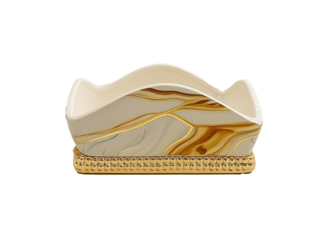PORTATOVAGLIOLI EFFETTO MARMO GOLD 25033MG