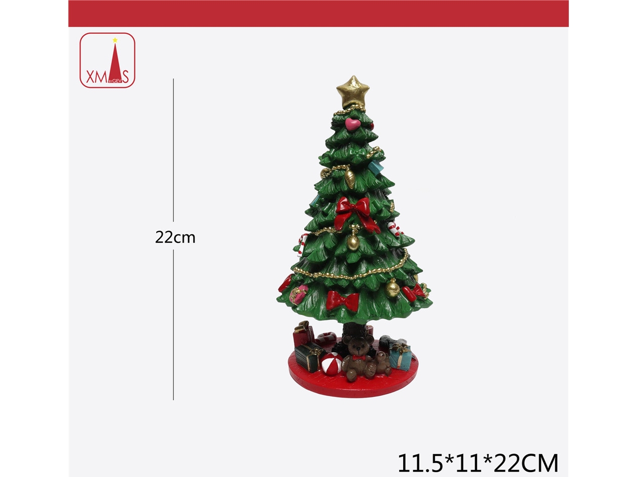 ALBERO 22CM CON BASE ROSSA ALBERO 22CM CON BASE ROSSA