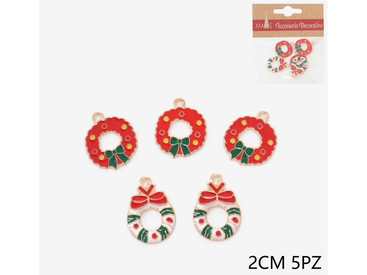 CIONDOLO GHIRLANDA 2CM 5PZ CIONDOLO GHIRLANDA 2CM 5PZ