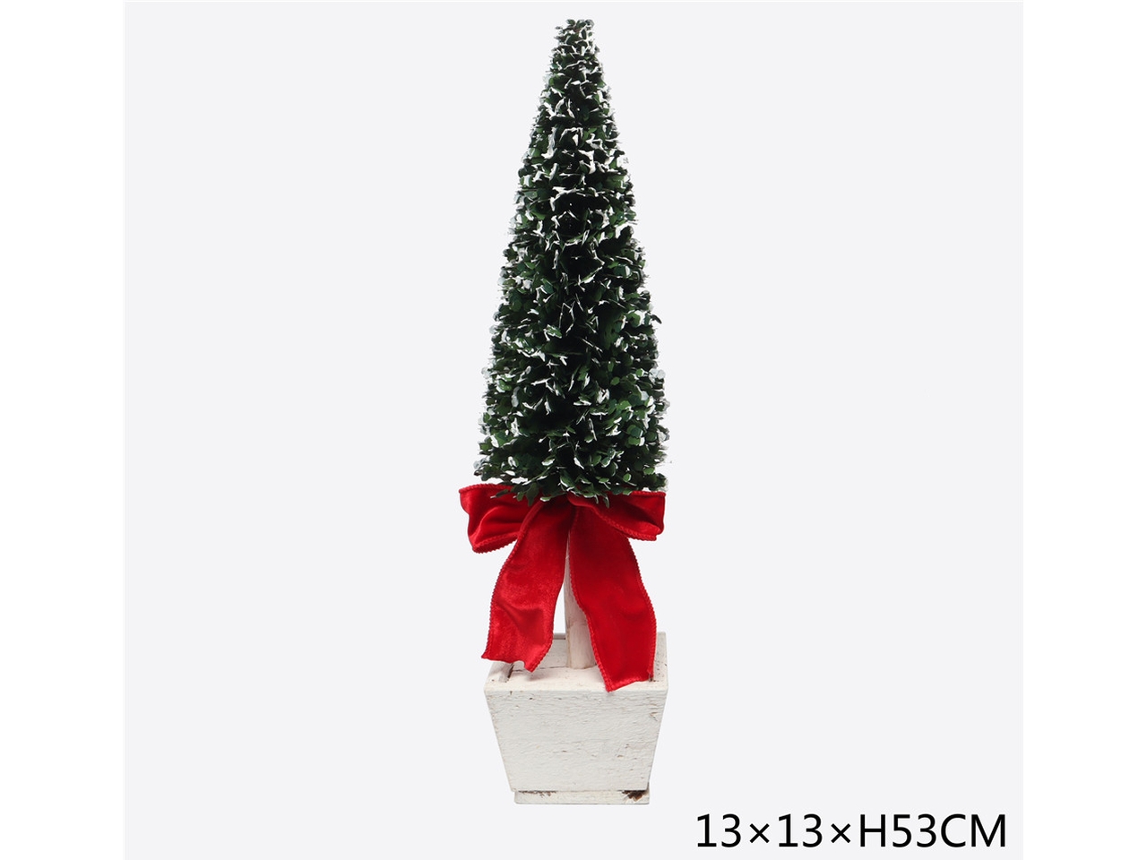 ALBERO 53CM CON BASE E FIOCCO ROSSO ALBERO 53CM CON BASE E FIOCCO ROSSO