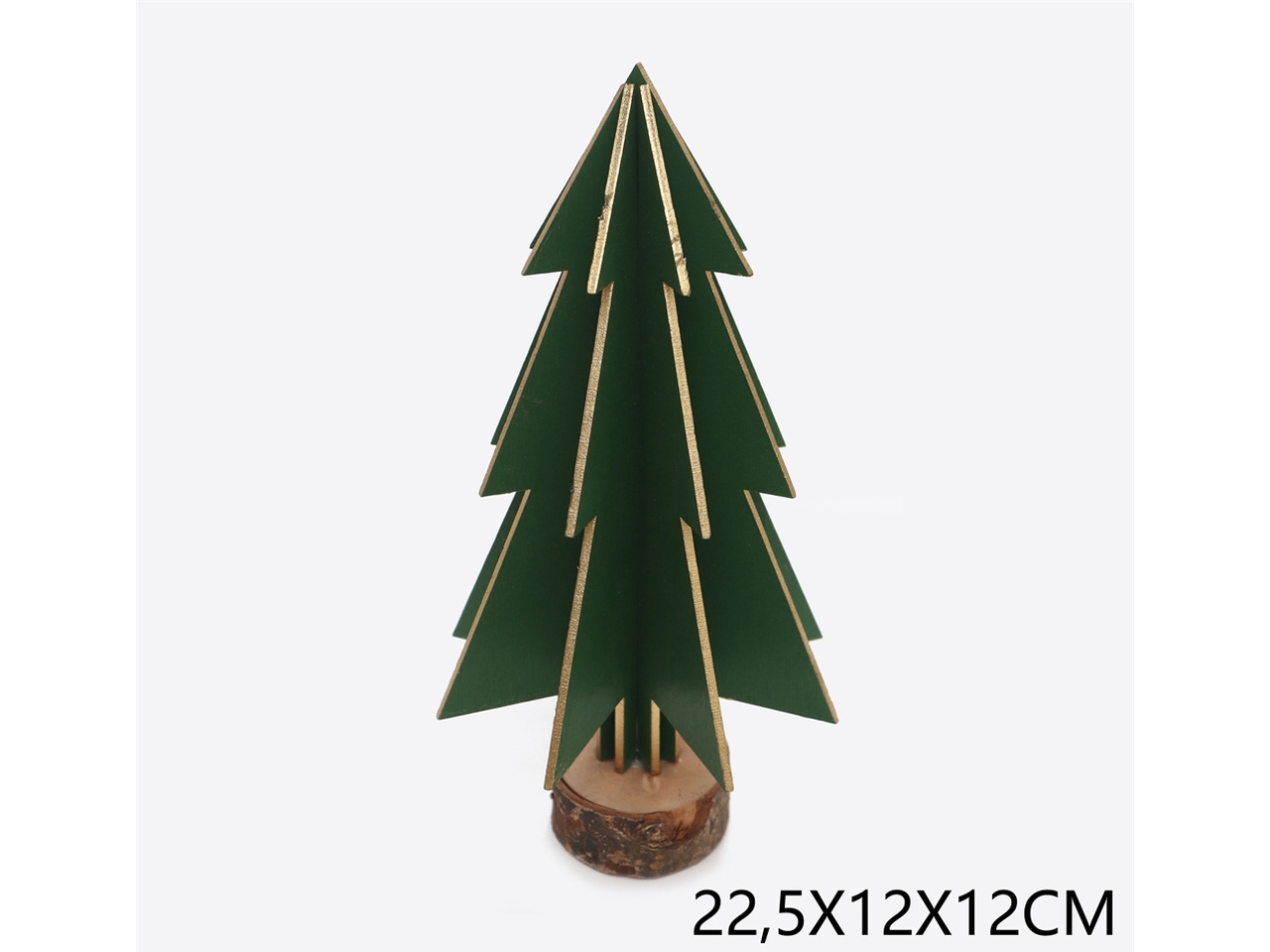 ALBERO 22,5X12X12CM VERDE E ORO ALBERO 22,5X12X12CM VERDE E ORO
