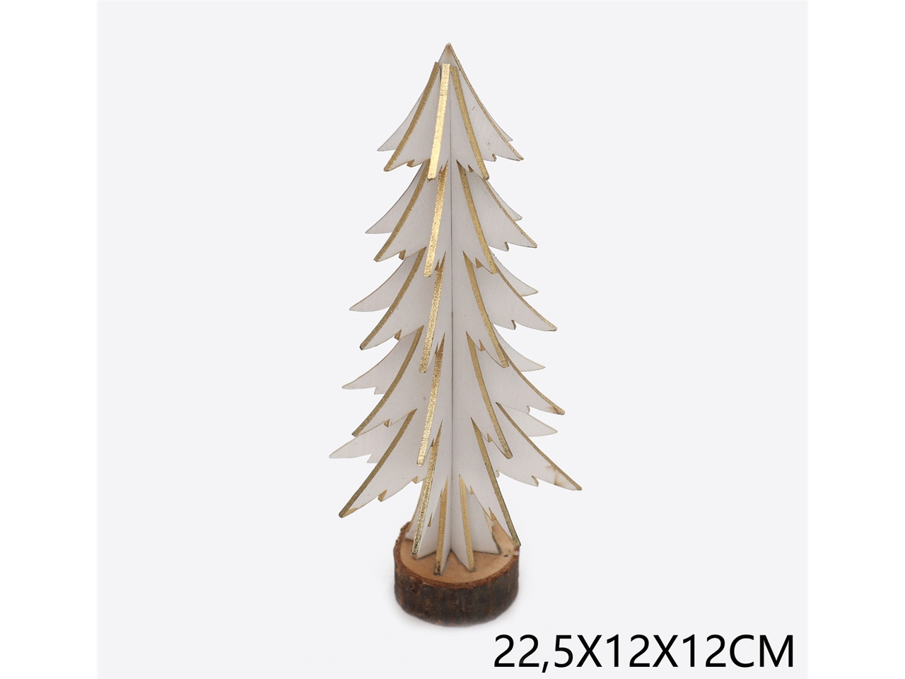 ALBERO 22,5X12X12CM BIANCO E ORO ALBERO 22,5X12X12CM BIANCO E ORO