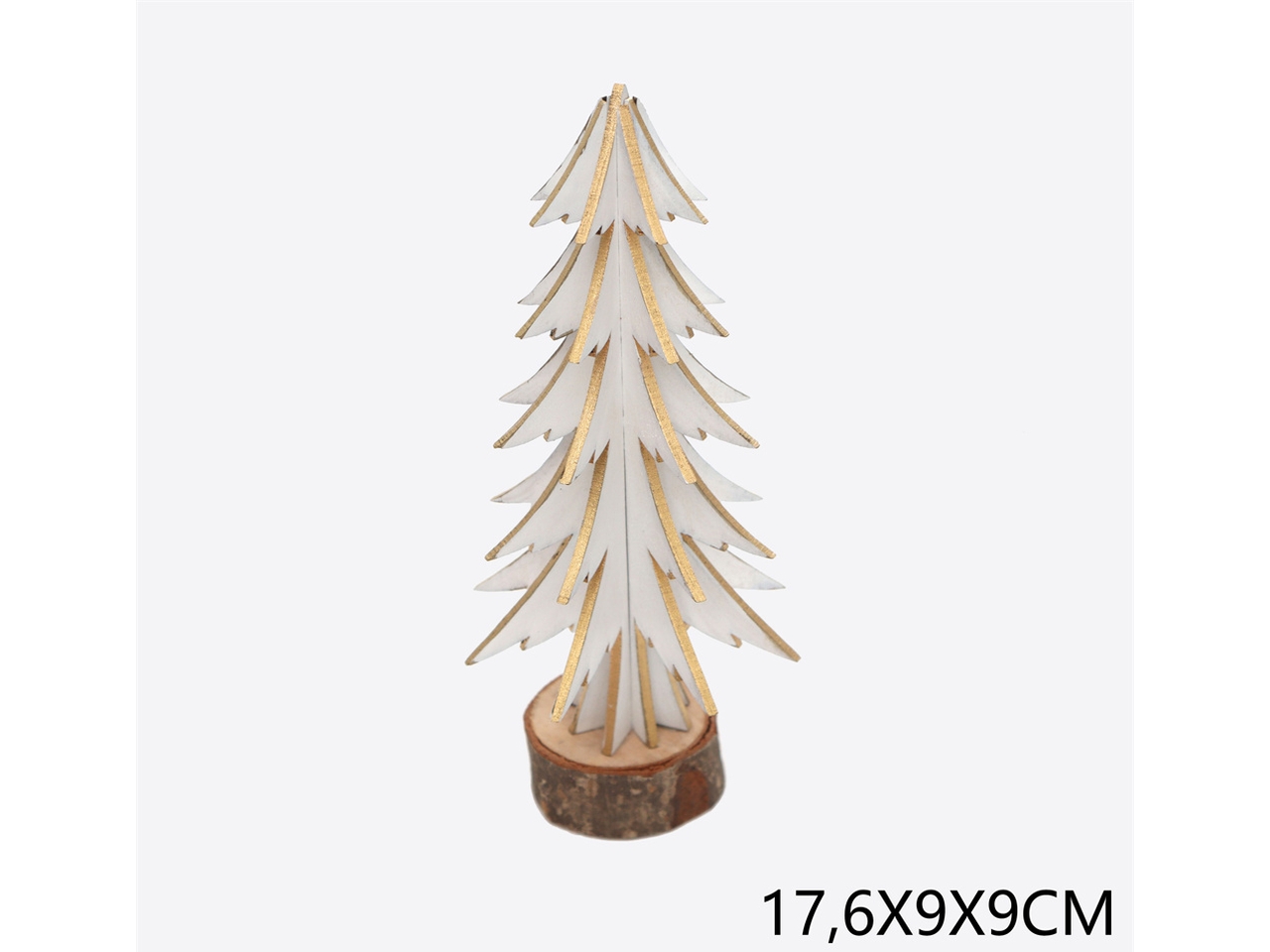 ALBERO 17,6X9X9CM BIANCO E ORO ALBERO 17,6X9X9CM BIANCO E ORO