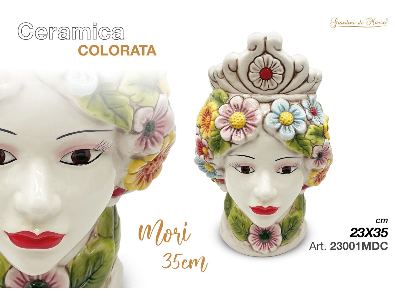 MORO DONNA COLORATA 35CM 23001MDC MORO DONNA COLORATA 35CM 23001MDC
