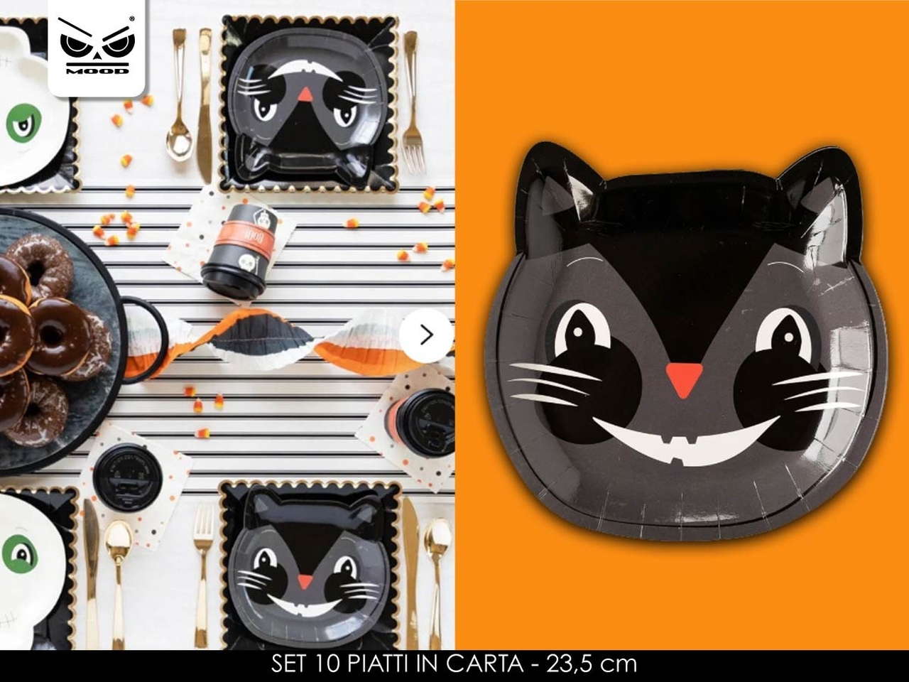 PIATTI GATTO NERO 10PZ HT1118