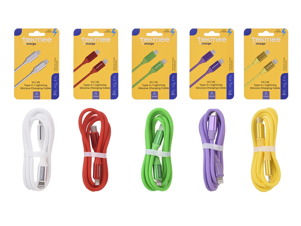 TEKMEE CAVO FLESS.SILICONE 1MT PER IPHONE 40430316