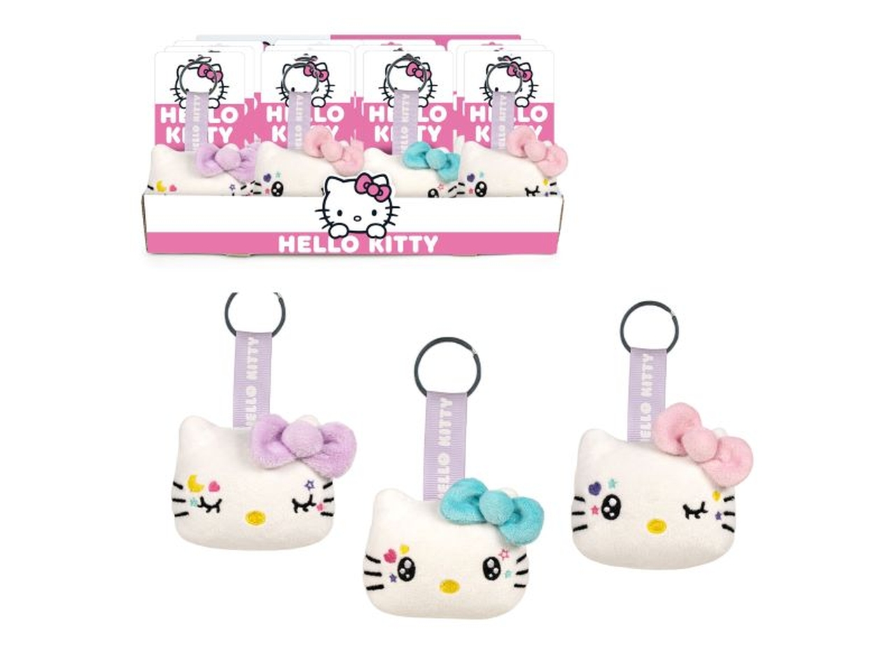 HELLO KITTY PELUCHE PORTACHIAVI 12CM ASS.760025190