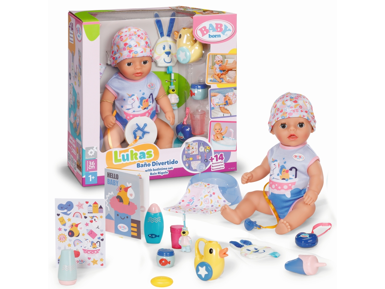 BABY BORN LUKAS BAGNETTO 36CM 840474