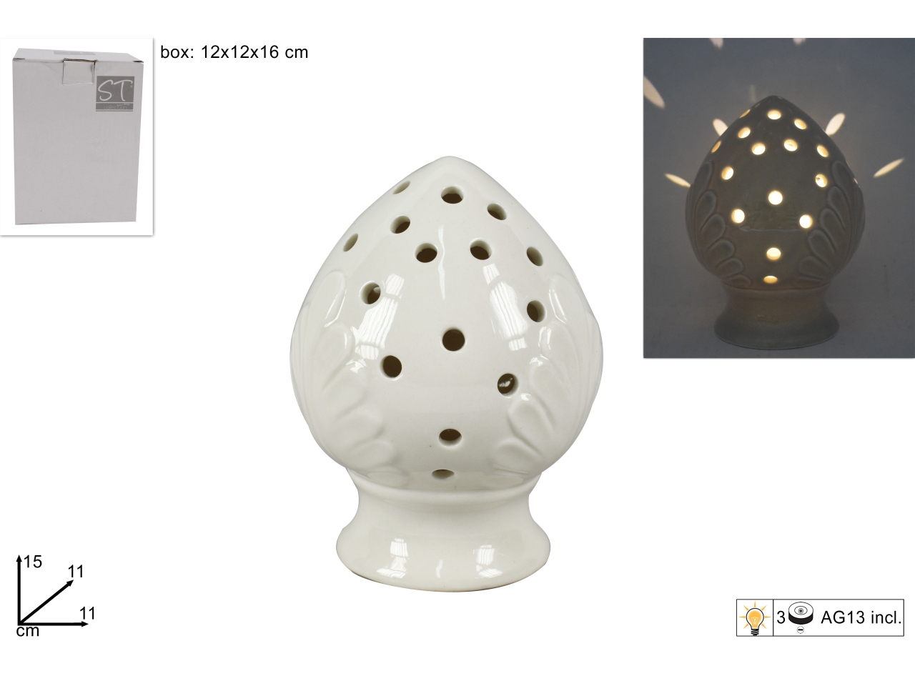 PUMO BASE PALLINE 15CM CON LUCI BIANCO DEV18000201 PUMO BASE PALLINE 15CM CON LUCI BIANCO DEV18000201