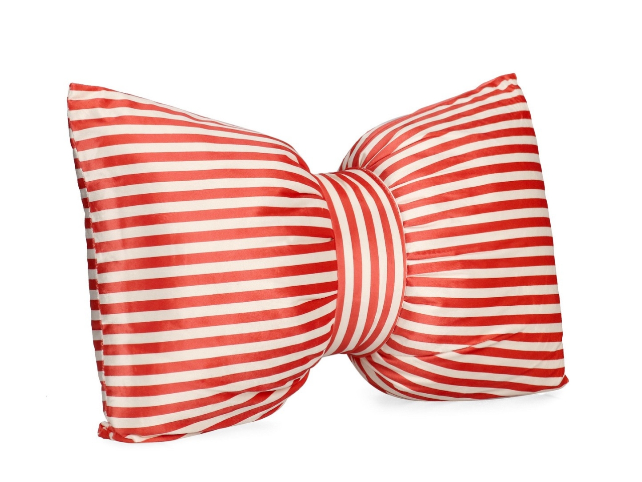 CUSCINO FIOCCO ATHEL A RIGHE ROSSO 60X40CM 466994