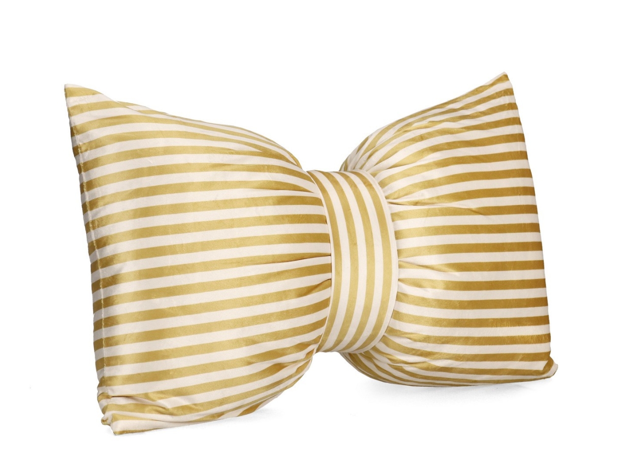 CUSCINO FIOCCO ATHEL A RIGHE ORO 60X40CM 466997