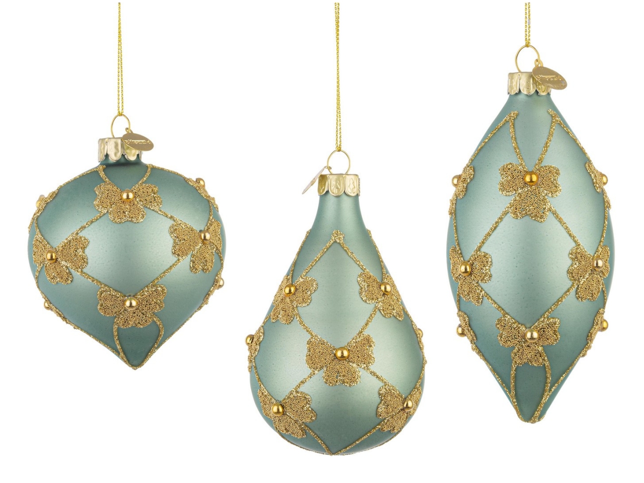 PALLA GOGGIA VETRO FLOCK VERDE ACQUA ASS. 978179