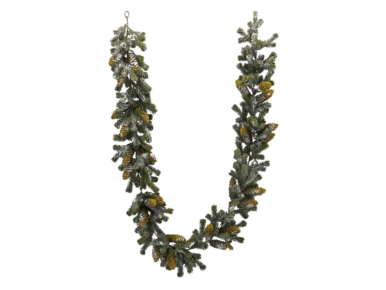 GHIRLANDA PINO INNEVATA 183CM C/PIGNE 6900076A170