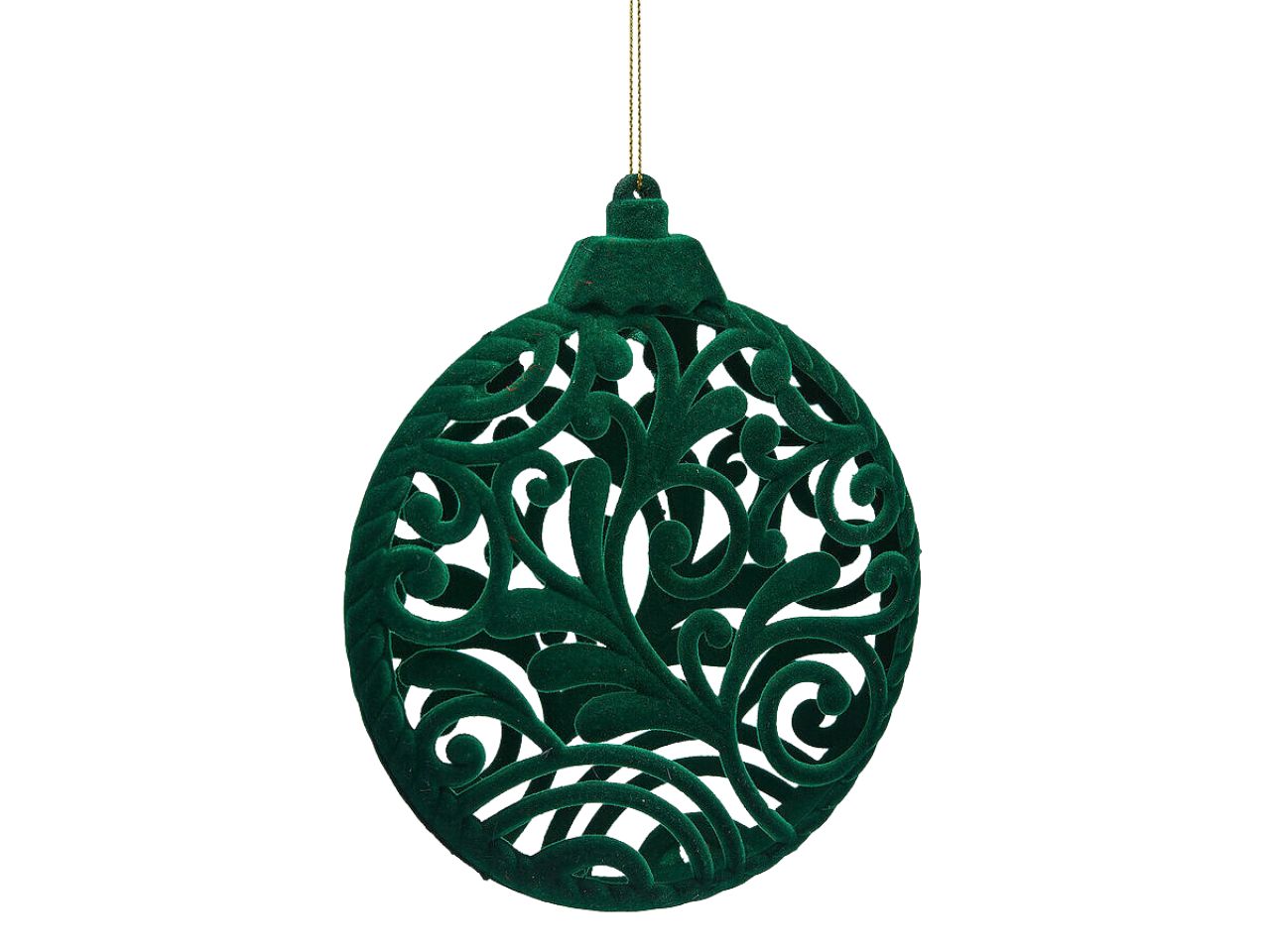 PALLA PIATTA 15CM VELVET VERDE 6501017A700