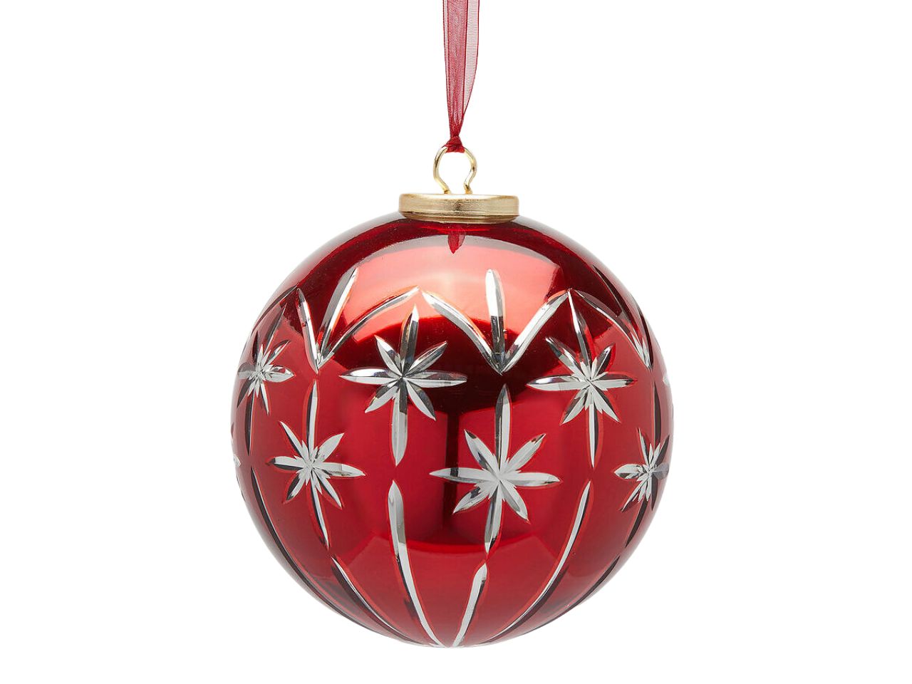 PALLA 15CM C/STELLE ROSSA 6501030A400