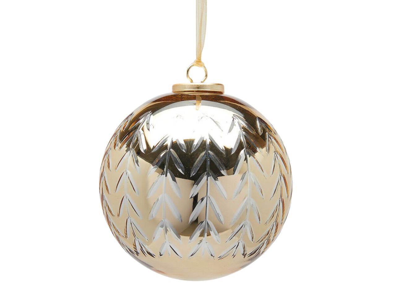 PALLA 15CM C/FOGLIE ORO 6501027A010