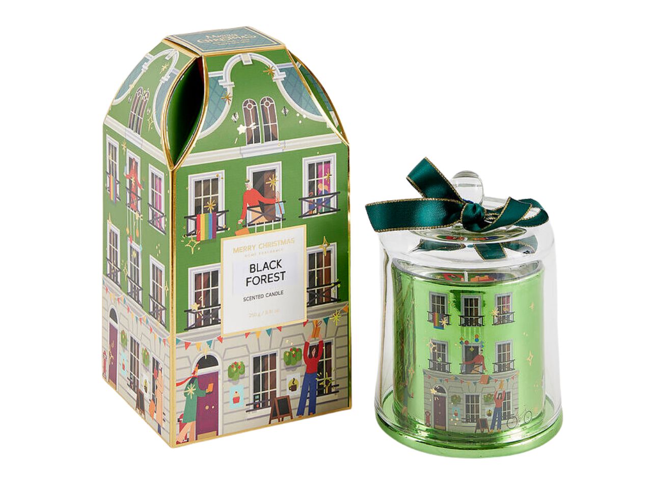 CANDELA VETRO 13CM PROF. FOREST VERDE 6100299ABFO CANDELA VETRO 13CM PROF. FOREST VERDE 6100299ABFO