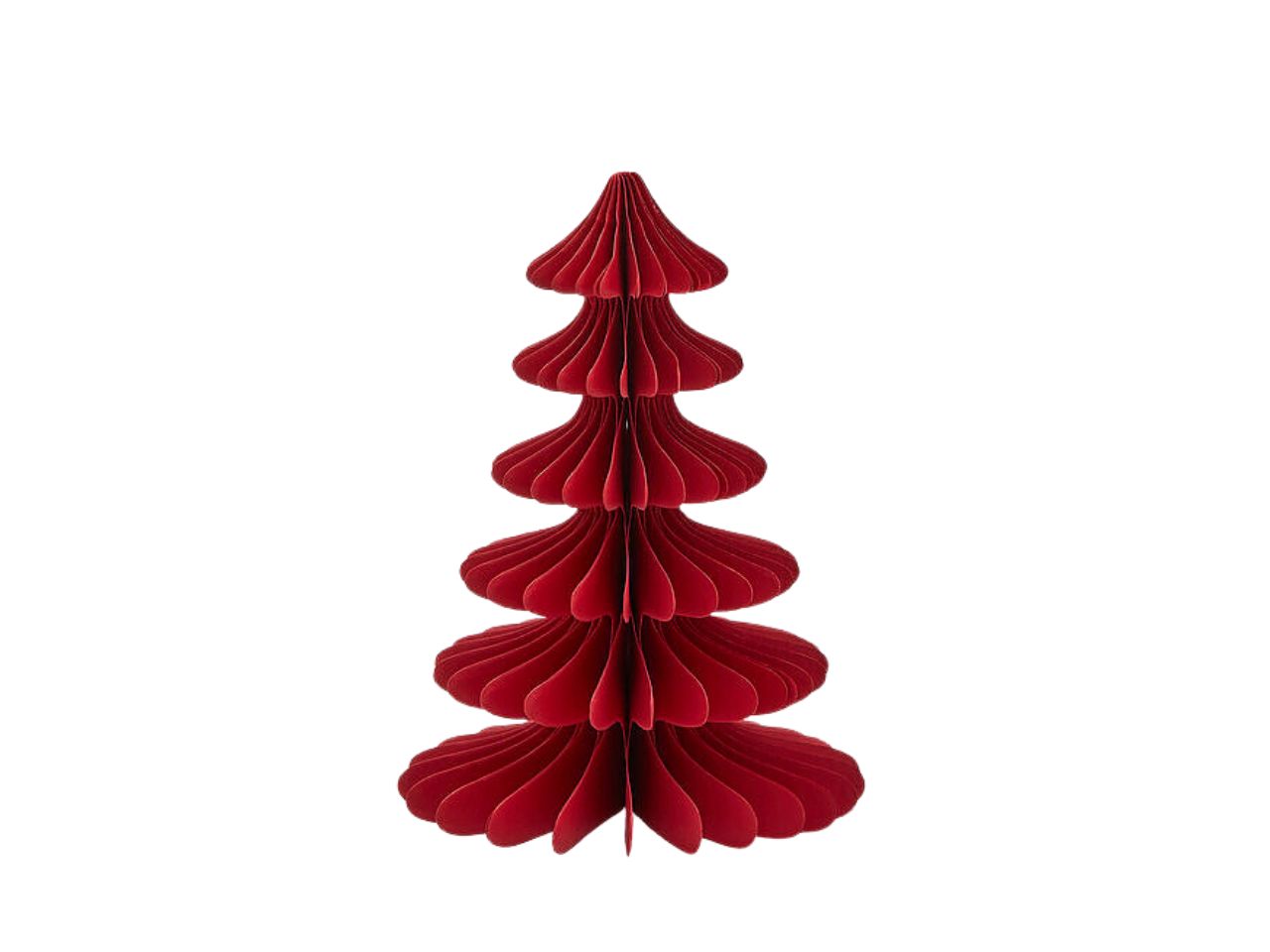 ALBERO PINO ORIGAMI 18,5XH.25CM ROSSO 8101015A400