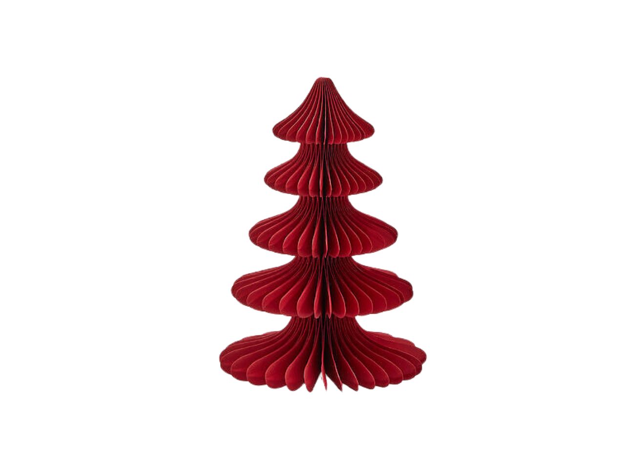 ALBERO PINO ORIGAMI 15XH.20CM ROSSO 8101016A400