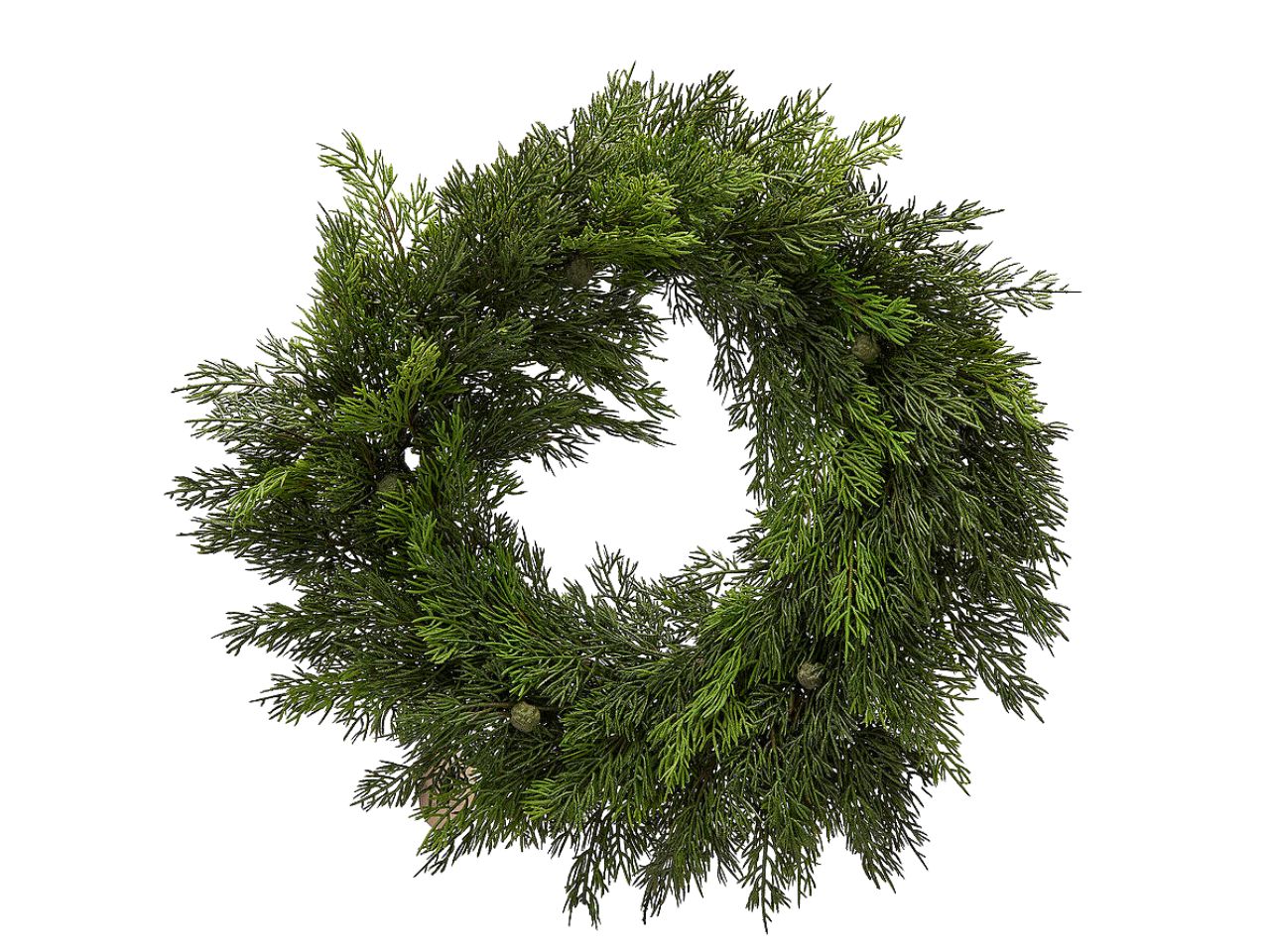 CORONA PINO 50CM C/BACCHE VERDE 6900035A700