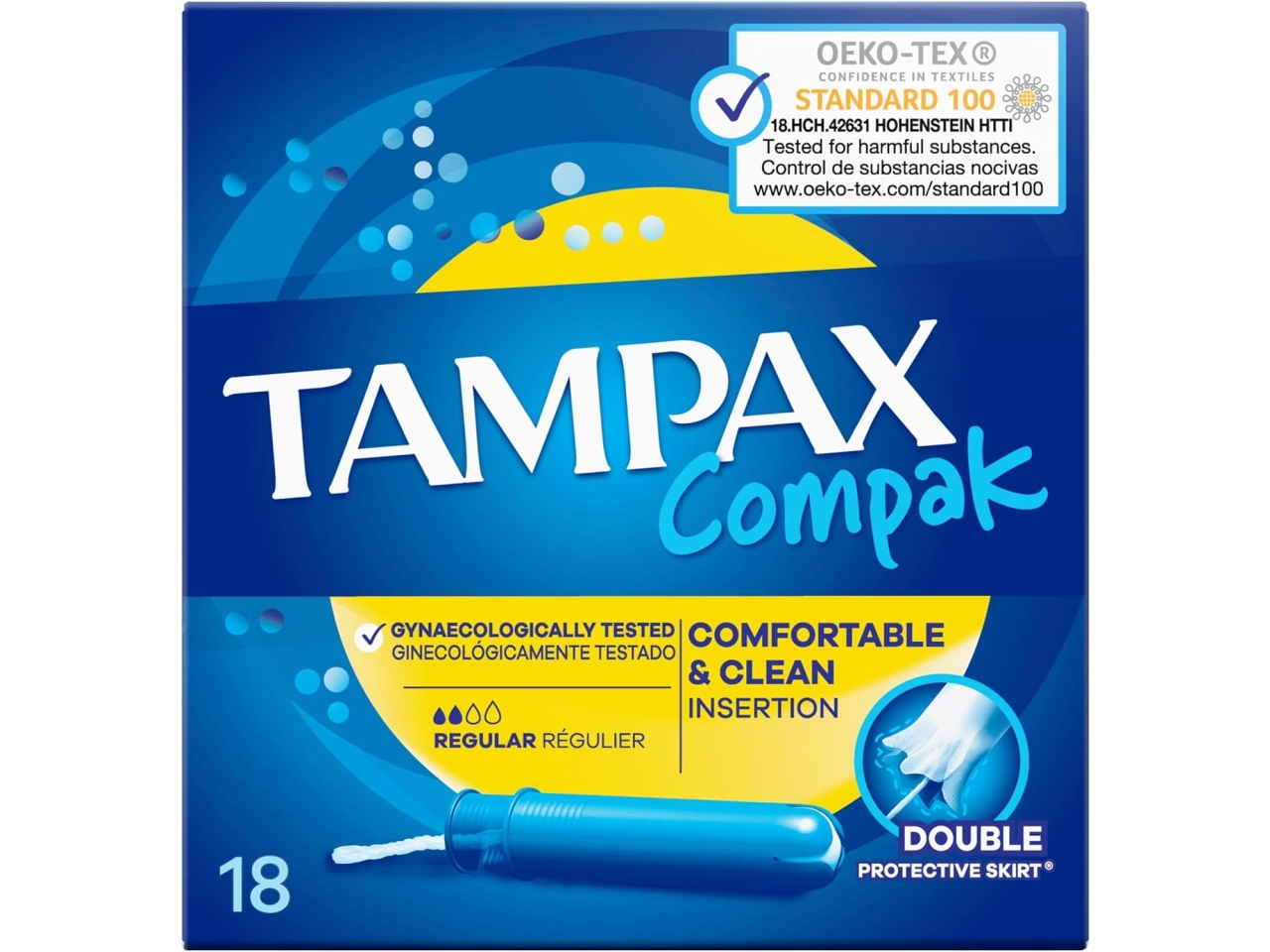 TAMPAX COMPAK X18 REGULAR RT06510 $
