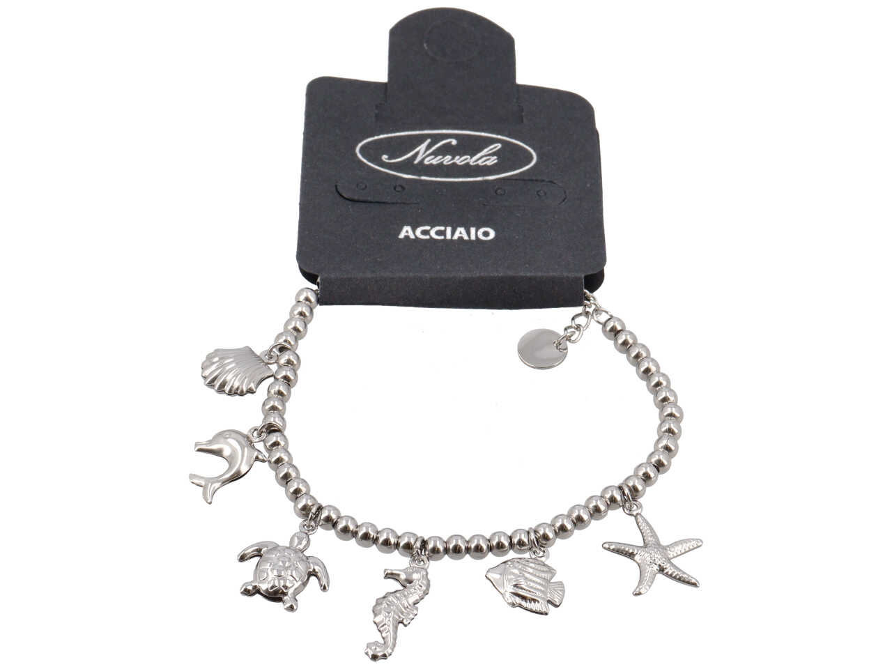 BRACCIALE CON SFERE 6MM SOGG. MARE SONAGLIO BRACCIALE CON SFERE 6MM SOGG. MARE SONAGLIO
