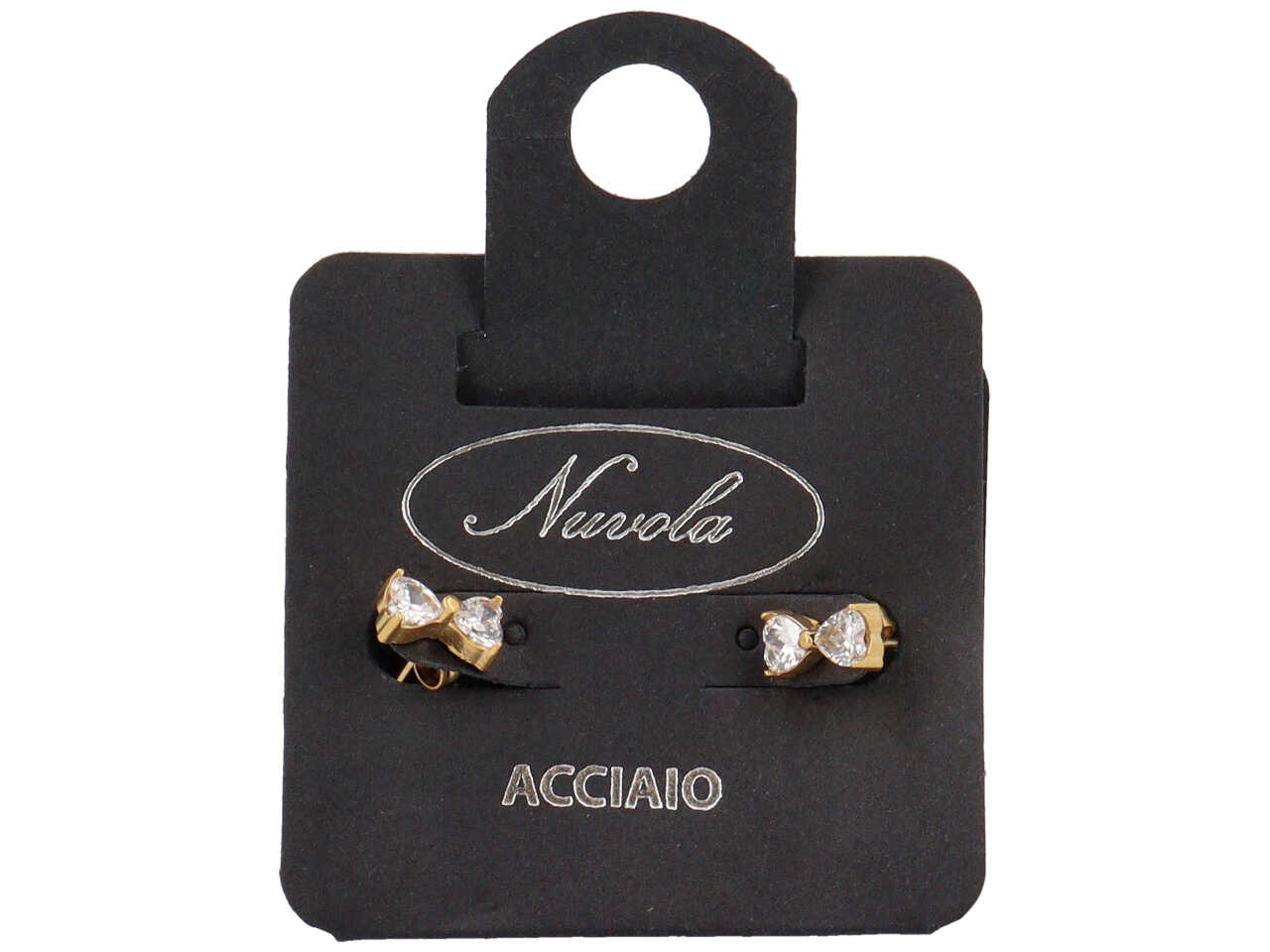 ORECCHINI FIOCCHETTO A CUORICINI ORO