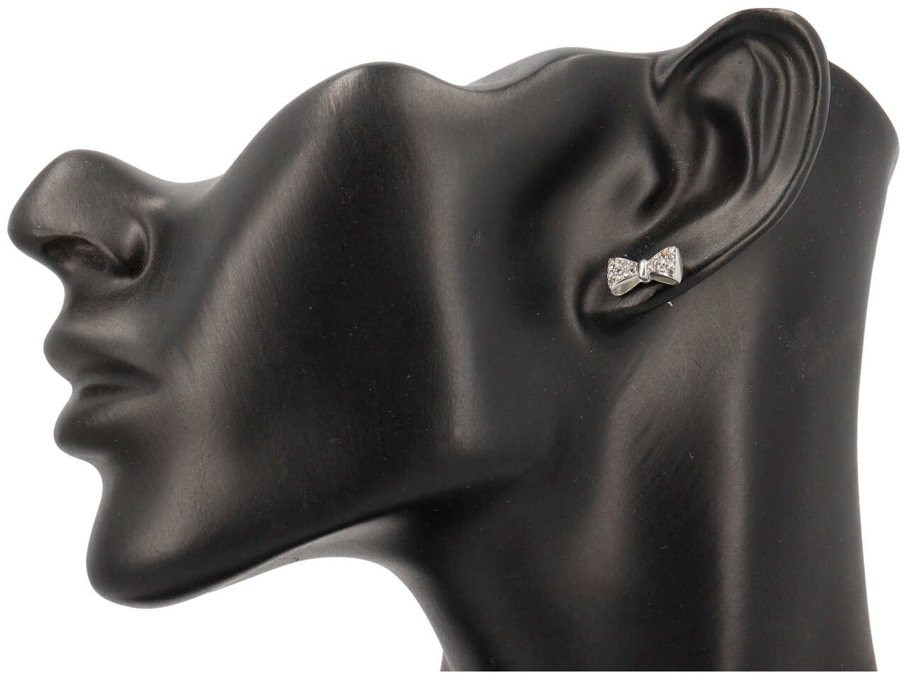 ORECCHINI FIOCCHETTO CON ZIRCONCINI ORO