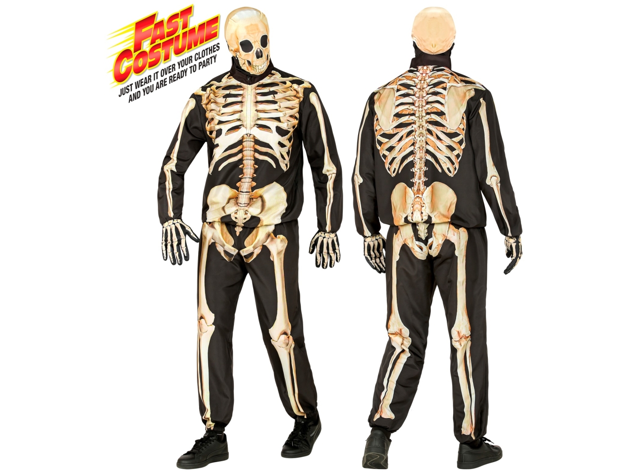 COSTUME SCHELETRO FAST 128CM 5-7ANNI 15876